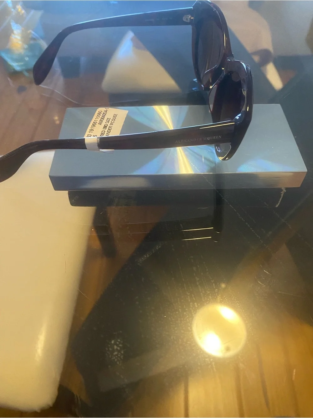 Alexander McQueen Dark Tortoiseshell Cat-Eye Sunglasses with Gradient Lenses